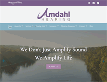 Tablet Screenshot of amdahlhearing.com